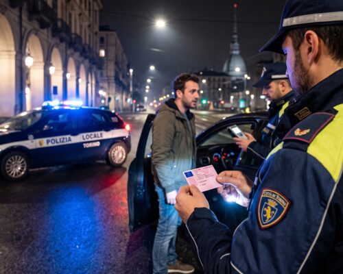 Patente ritirata per alcol a Torino: cosa succede dopo il controllo?